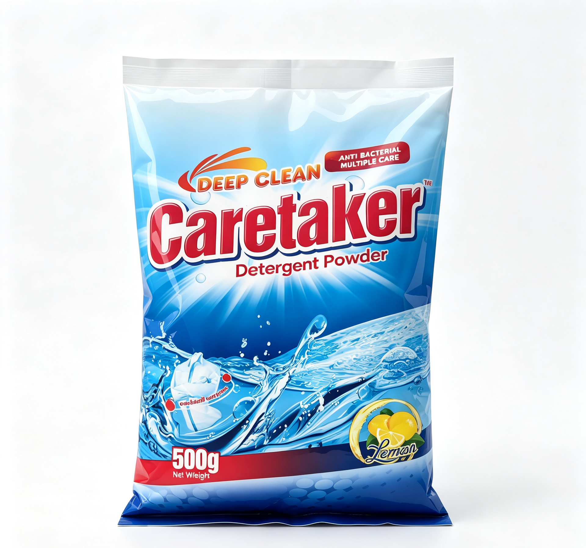 Detergent powder 500g bag — OEM washing powder medium pack